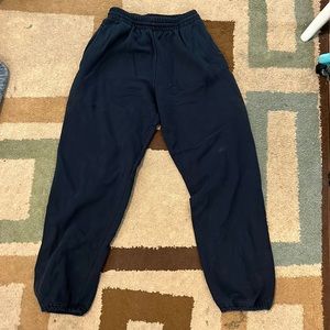 Black sweatpants drawstring